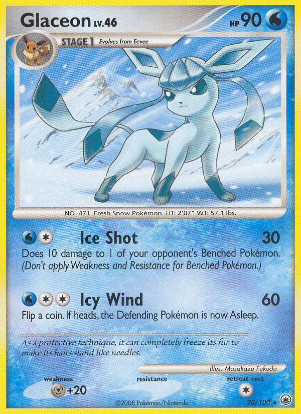 Glaceon #20 – Majestic Dawn card