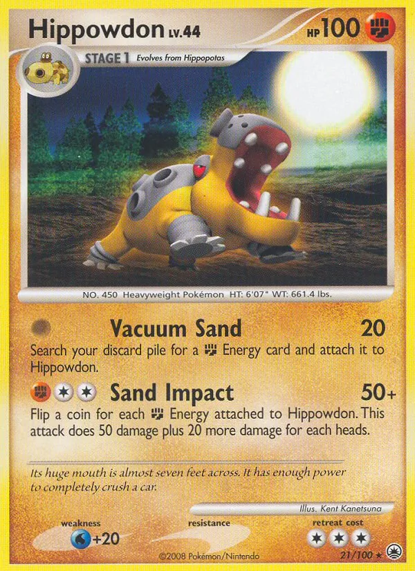 Hippowdon #21 – Majestic Dawn card