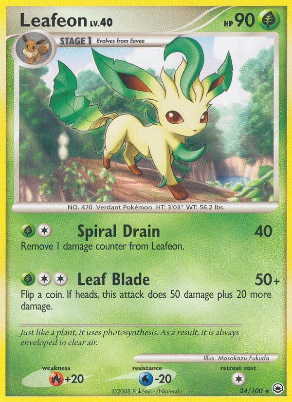Leafeon #24 – Majestic Dawn card