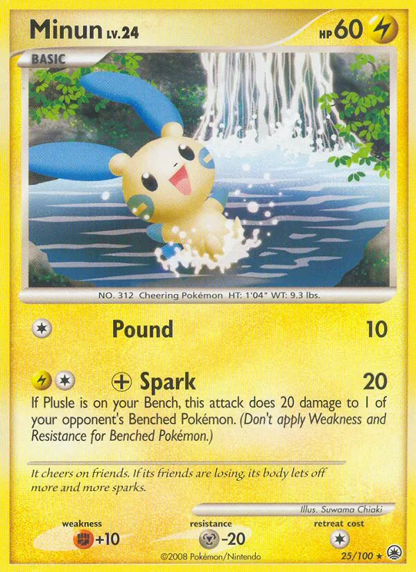 Minun #25 – Majestic Dawn card