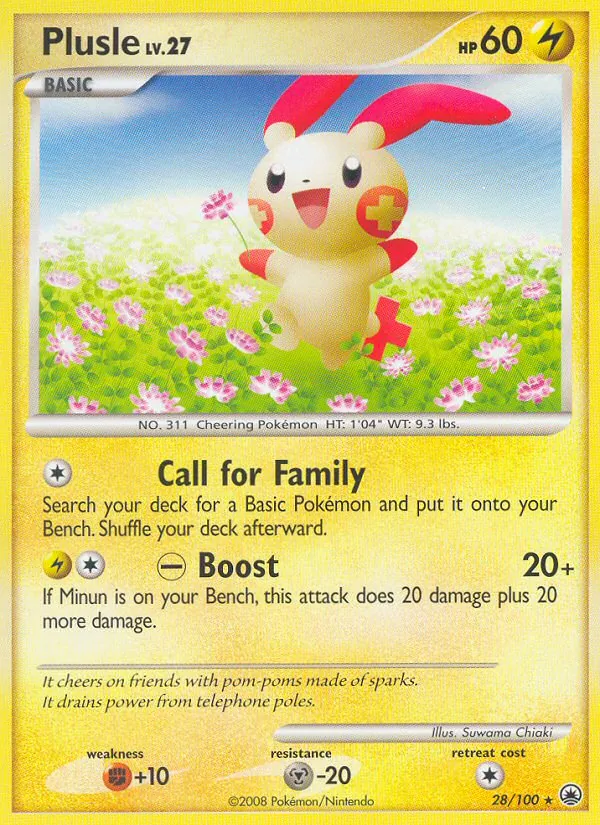 Plusle #28 – Majestic Dawn card
