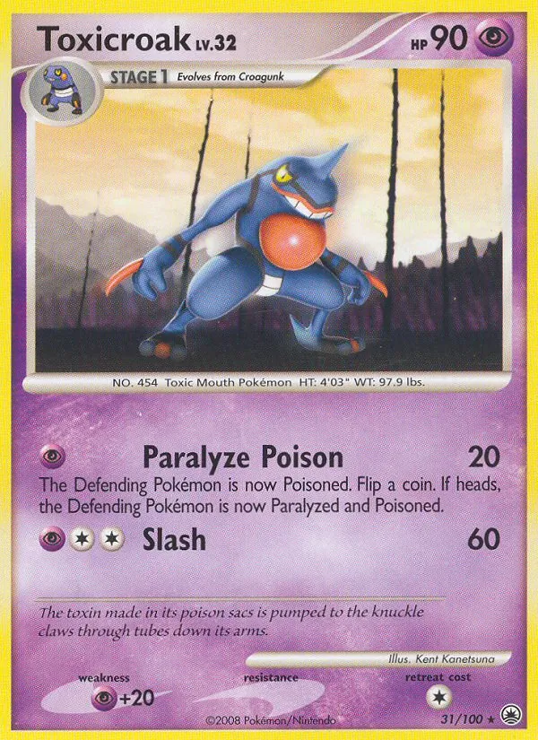 Toxicroak #31 – Majestic Dawn card