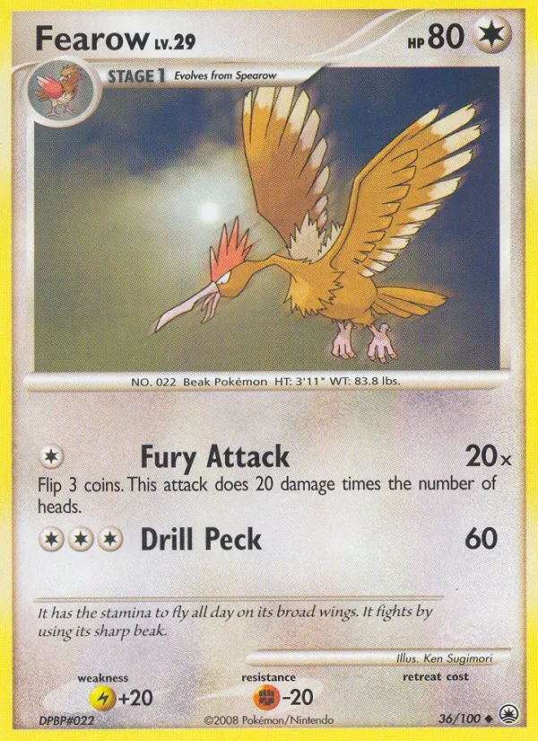 Fearow #36 – Majestic Dawn card