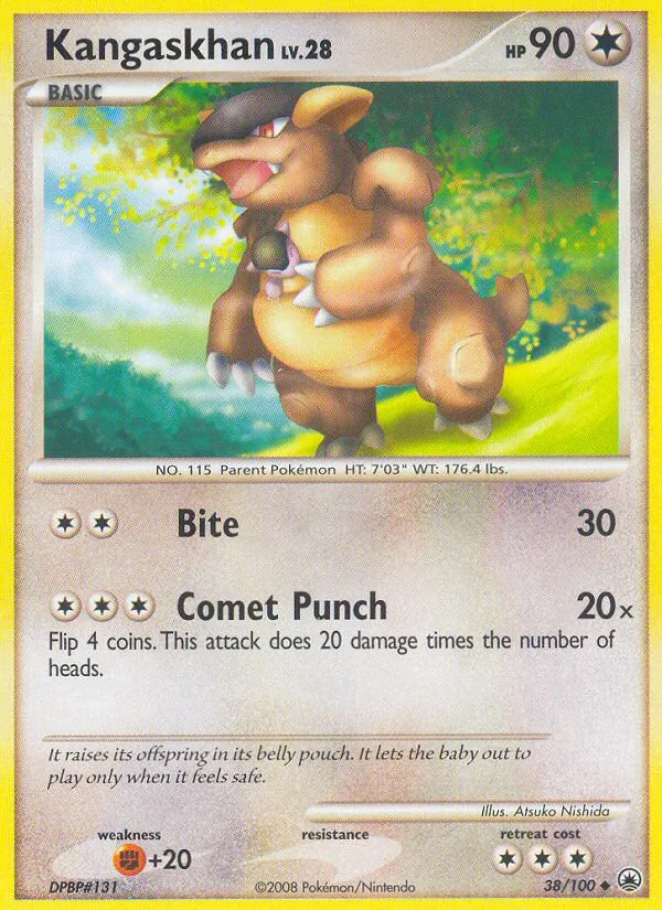 Kangaskhan #38 – Majestic Dawn card