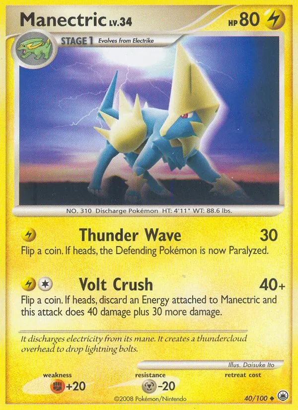Manectric #40 – Majestic Dawn card