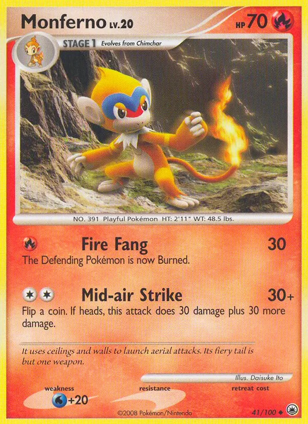Monferno #41 – Majestic Dawn card