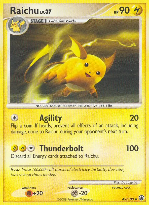 Raichu #45 – Majestic Dawn card