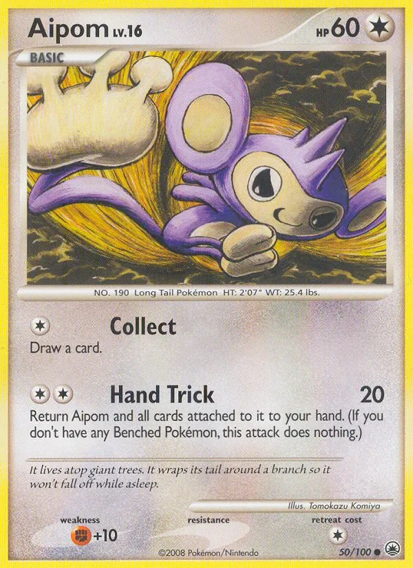 Aipom #50 – Majestic Dawn card