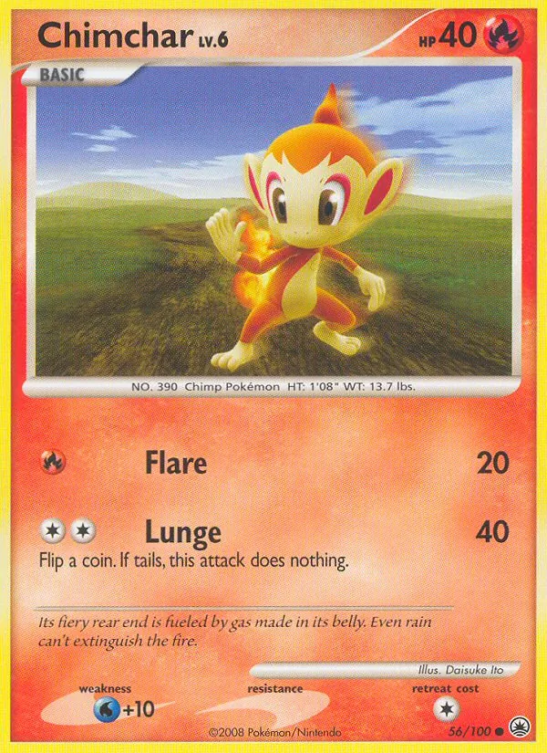 Chimchar #56 – Majestic Dawn card