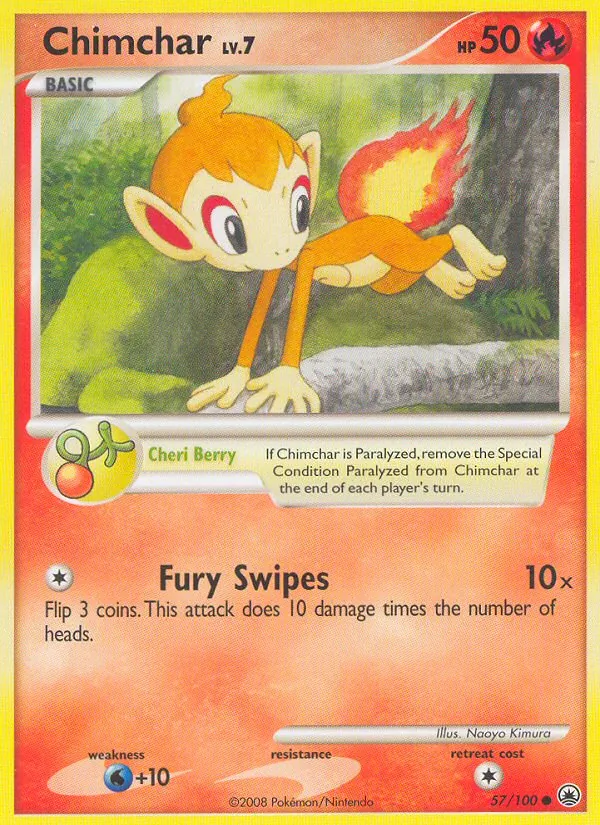 Chimchar #57 – Majestic Dawn card