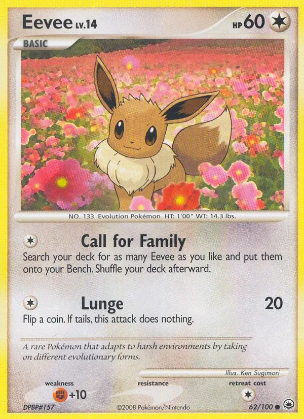 Eevee #62 – Majestic Dawn card