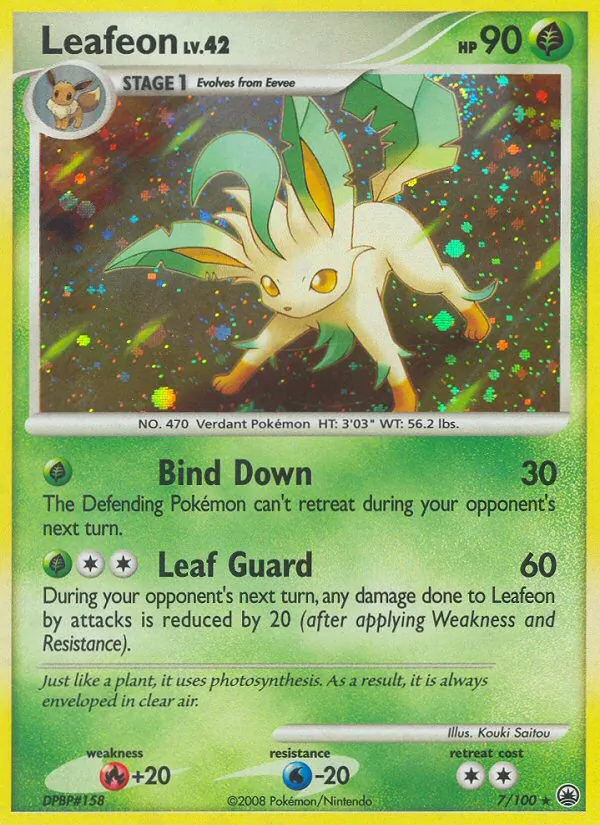Leafeon #7 – Majestic Dawn card
