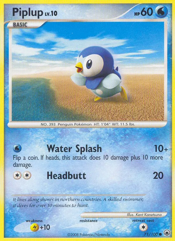 Piplup #71 – Majestic Dawn card
