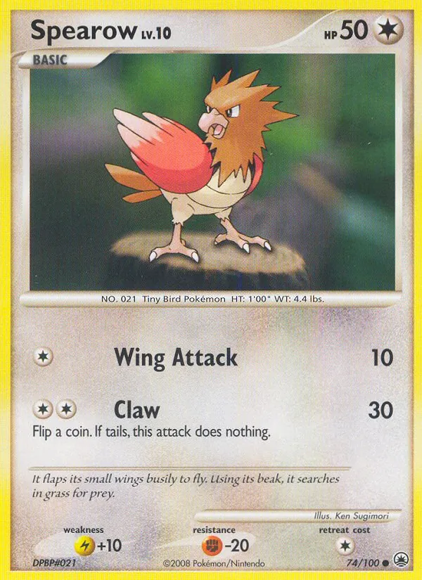 Spearow #74 – Majestic Dawn card
