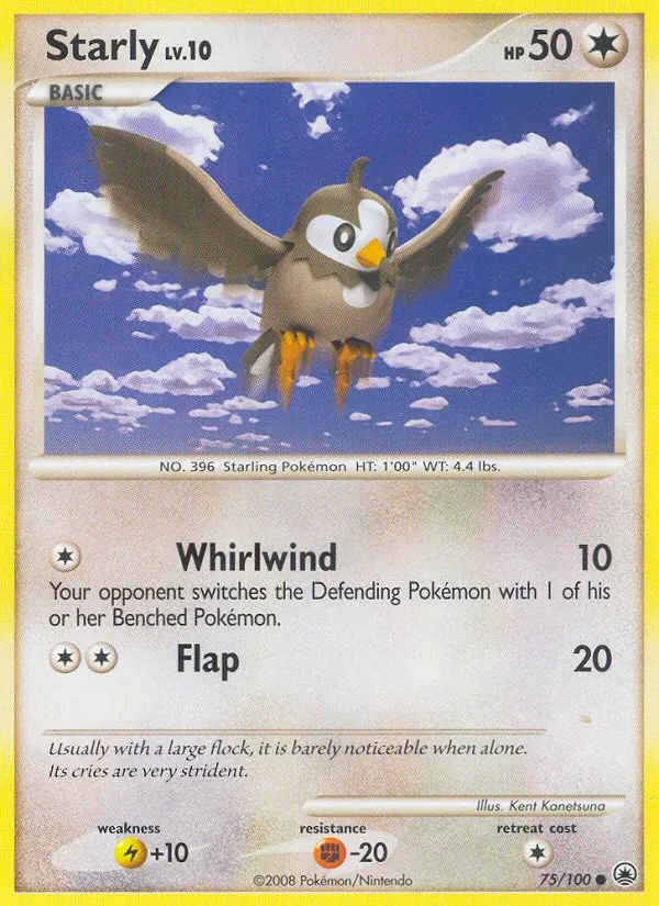 Starly #75 – Majestic Dawn card