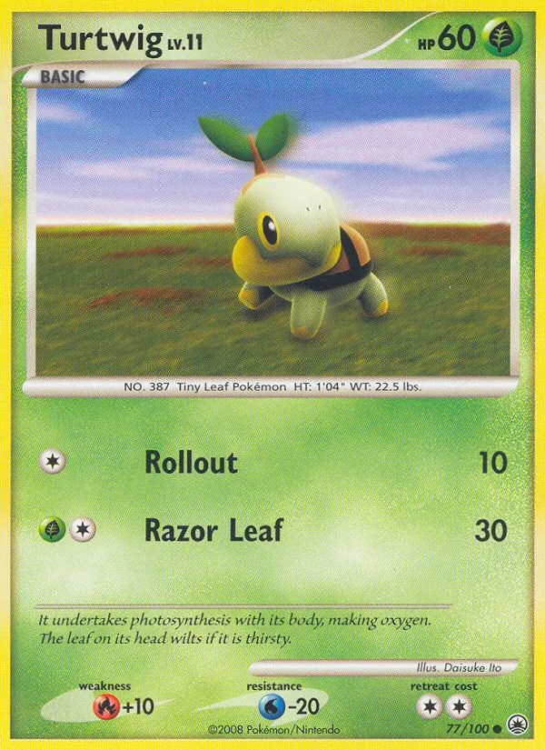 Turtwig #77 – Majestic Dawn card