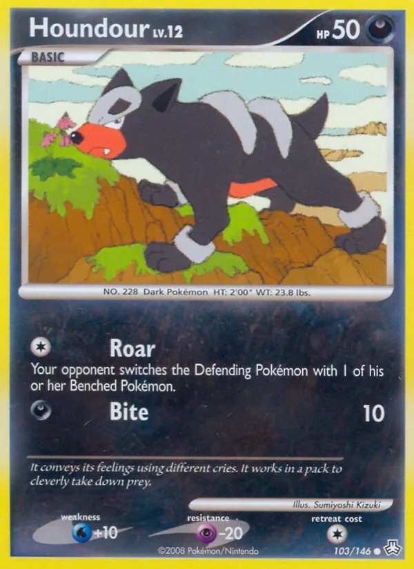 Houndour #103 – Legends Awakened card