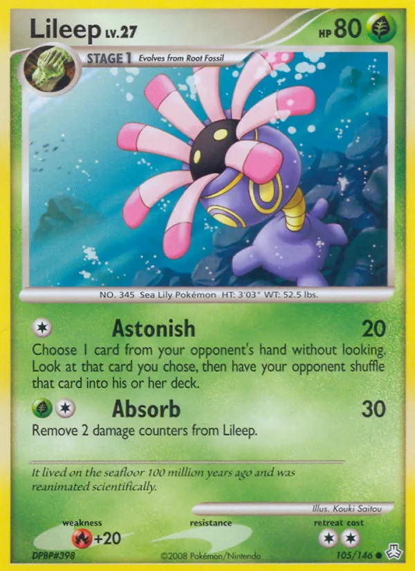 Lileep #105 – Legends Awakened card