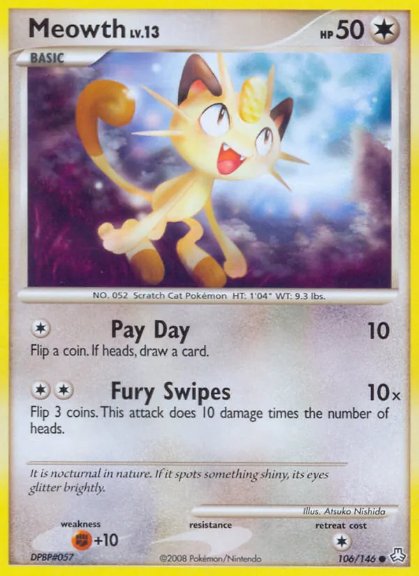 Meowth #106 – Legends Awakened card