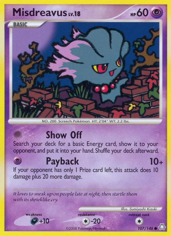 Misdreavus #107 – Legends Awakened card