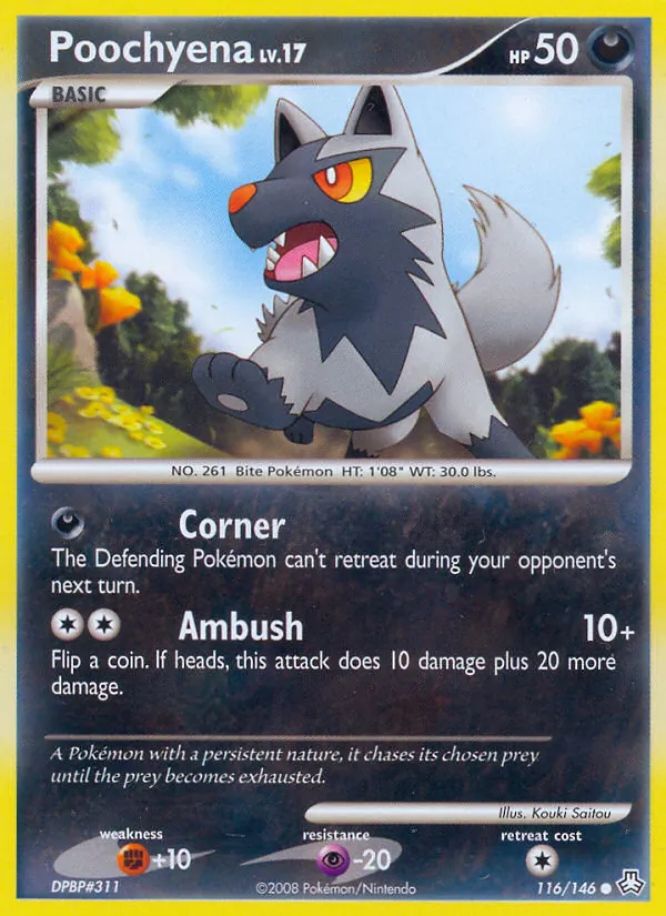 Poochyena #116 – Legends Awakened card