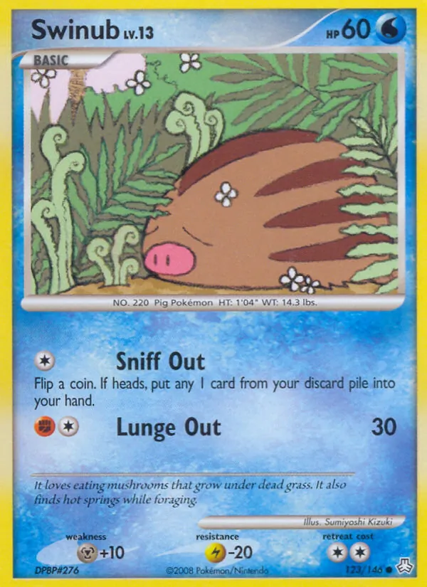 Swinub #123 – Legends Awakened card