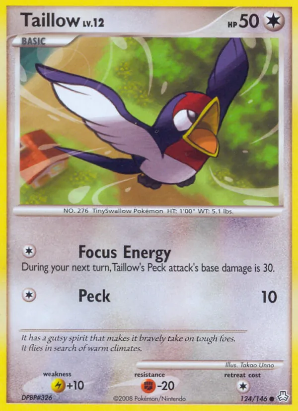 Taillow #124 – Legends Awakened card