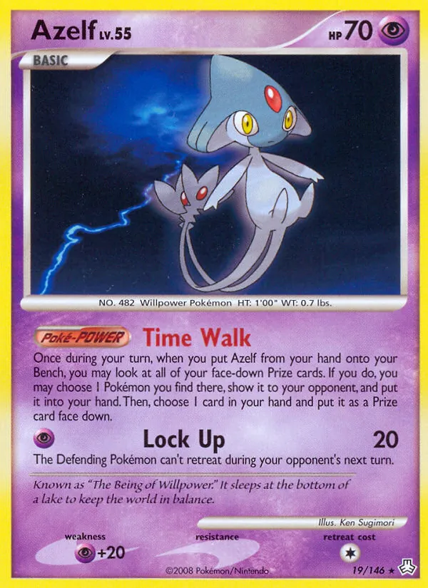 Azelf #19 – Legends Awakened card