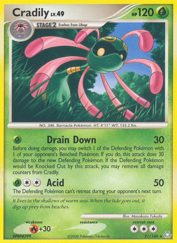 Cradily #21 – Legends Awakened card