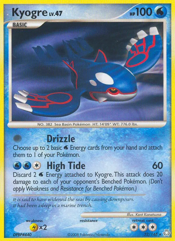Kyogre #32 – Legends Awakened card