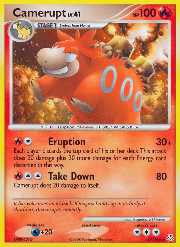 Camerupt #47 – Legends Awakened card
