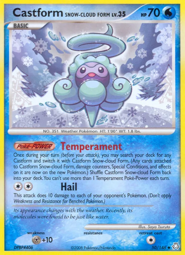 Castform Snow-cloud Form #50 – Legends Awakened card