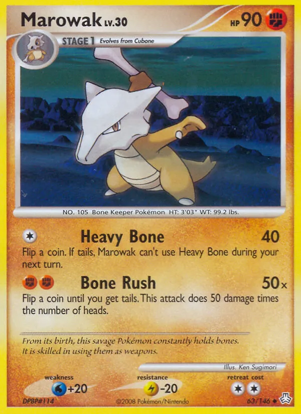 Marowak #63 – Legends Awakened card
