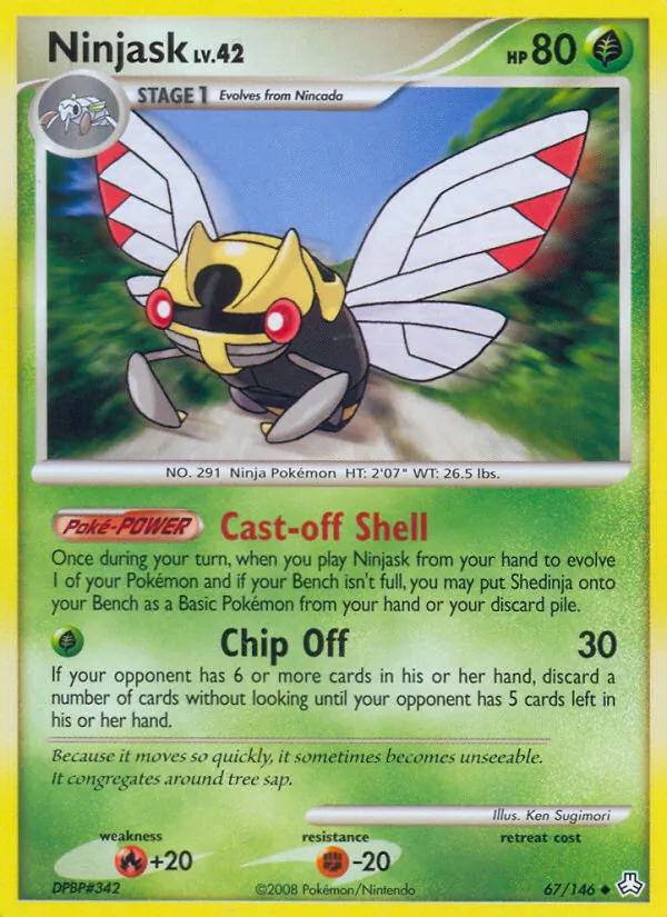 Ninjask #67 – Legends Awakened card