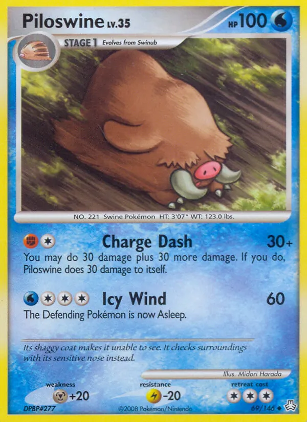 Piloswine #69 – Legends Awakened card