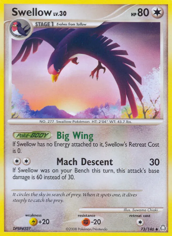 Swellow #73 – Legends Awakened card
