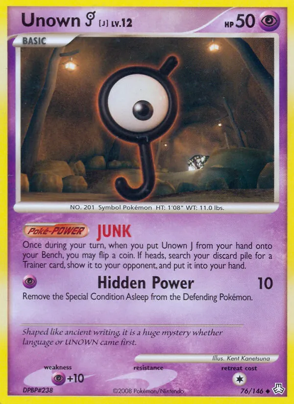 Unown J #76 – Legends Awakened card