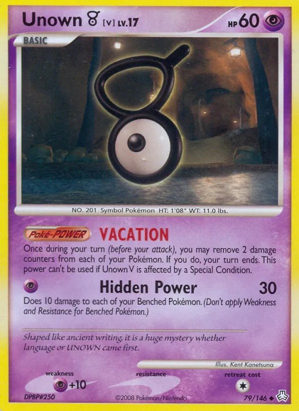 Unown V #79 – Legends Awakened card