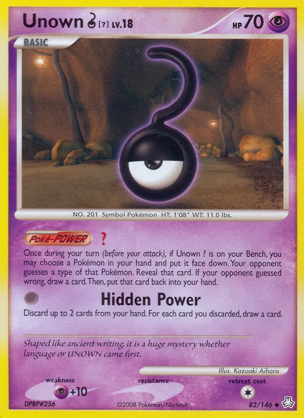 Unown ? #82 – Legends Awakened card
