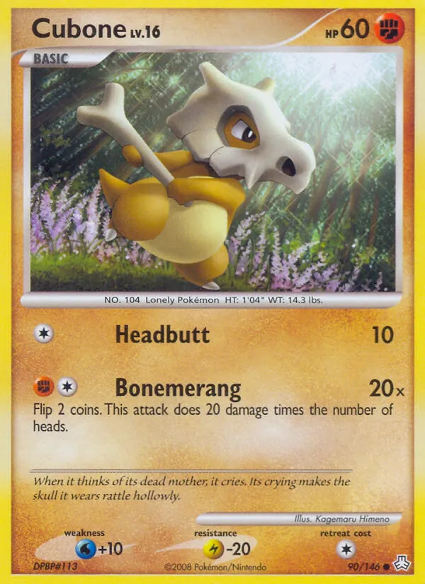 Cubone #90 – Legends Awakened card