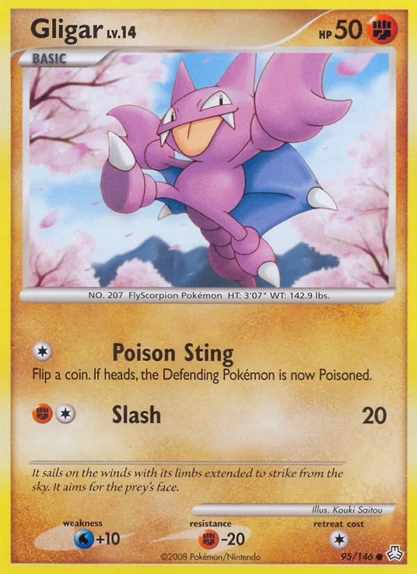 Gligar #95 – Legends Awakened card