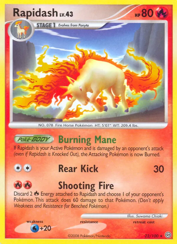 Rapidash #22 – Stormfront card