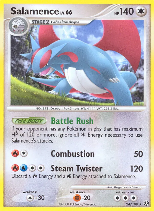 Salamence #24 – Stormfront card