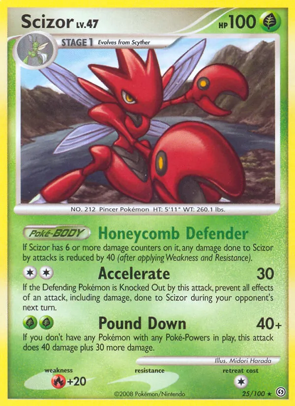 Scizor #25 – Stormfront card