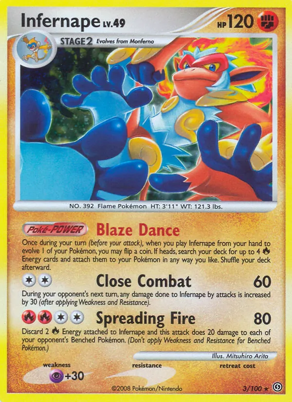 Infernape #3 – Stormfront card