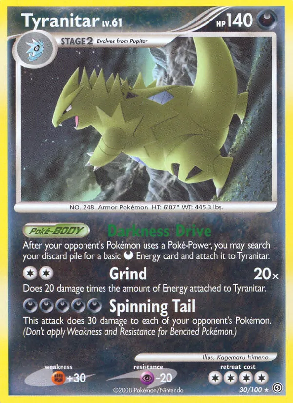 Tyranitar #30 – Stormfront card