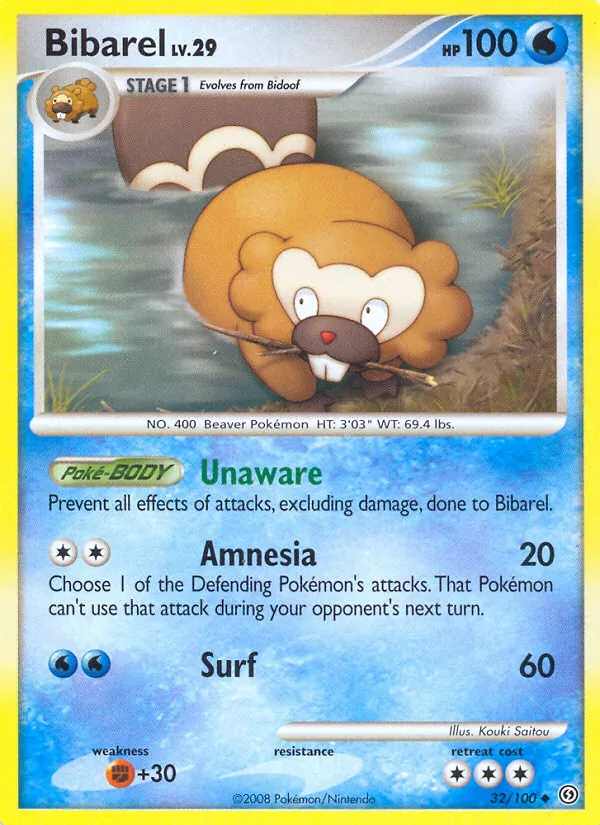 Bibarel #32 – Stormfront card