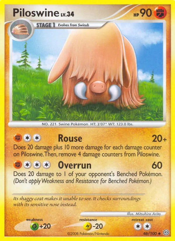 Piloswine #46 – Stormfront card