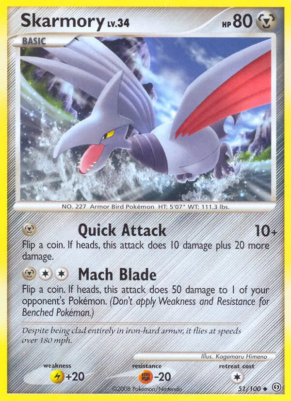 Skarmory #51 – Stormfront card