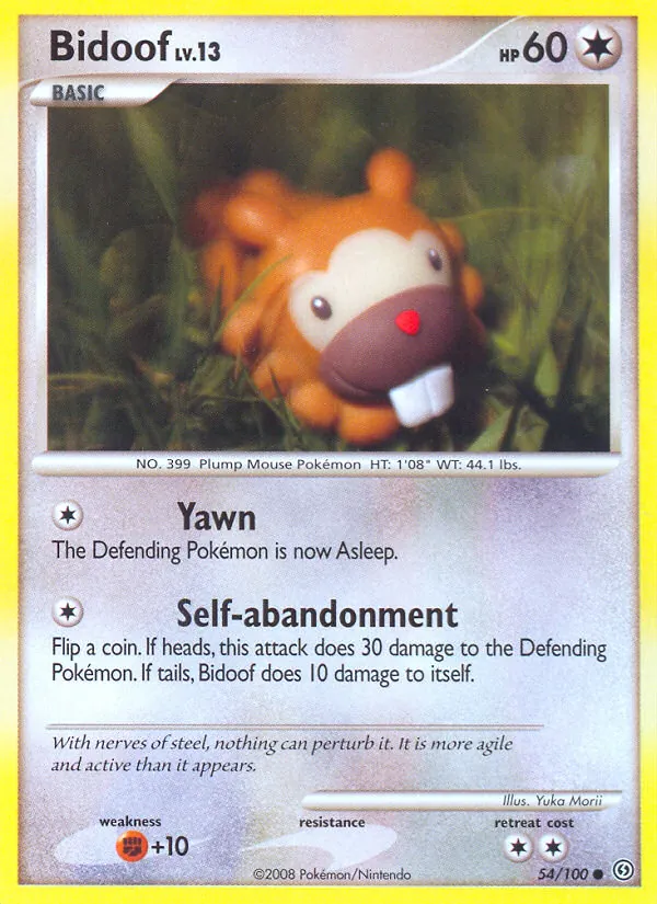 Bidoof #54 – Stormfront card